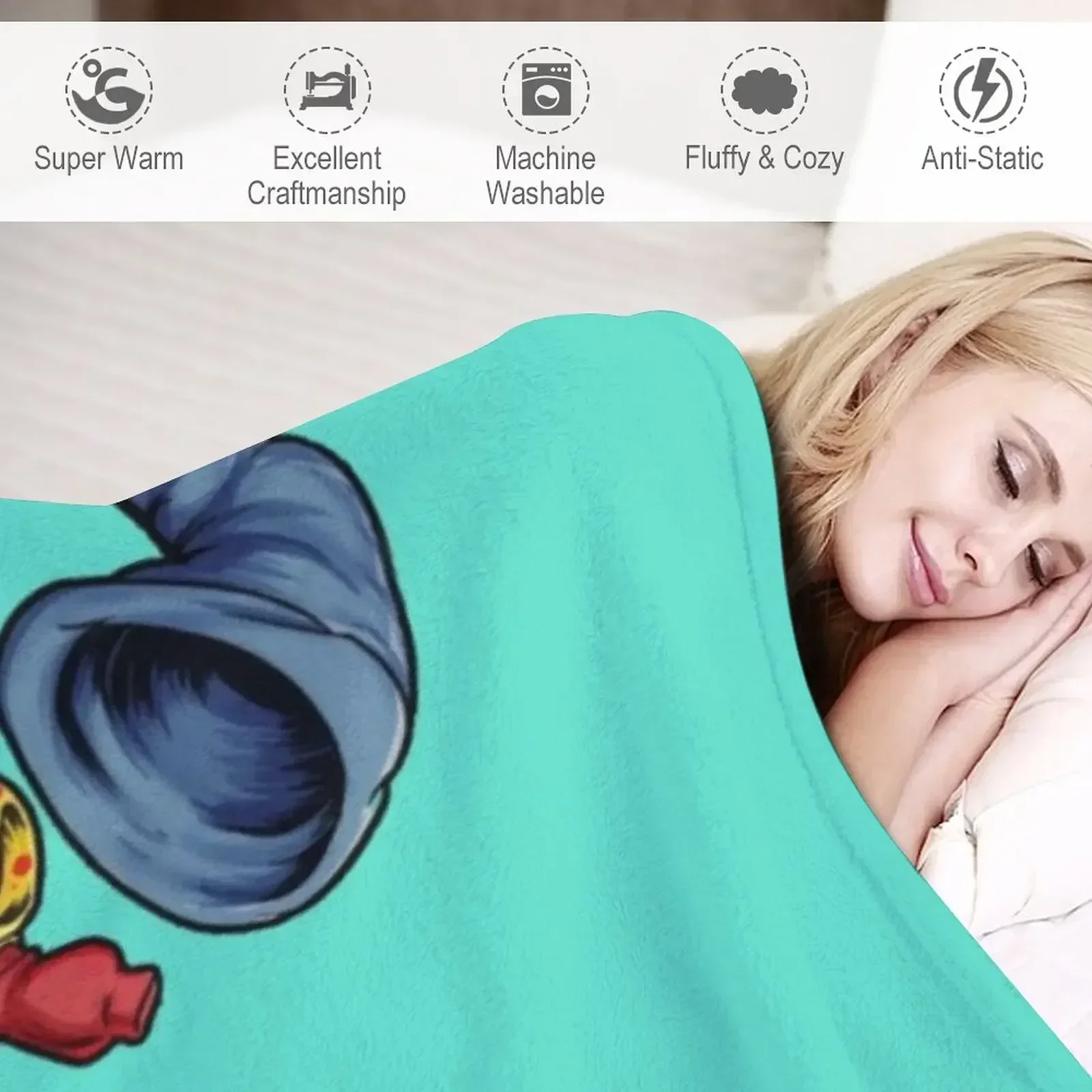 Одеяло Noddy на Хэллоуин для дивана тонкий забавный подарок одеяла