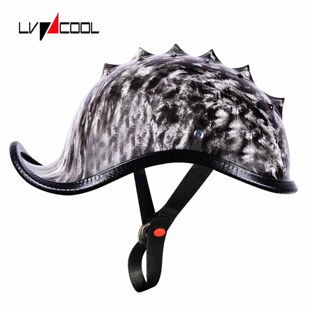 

LVCOOL 2023 Baseball Cap Helmet Motorcycle Vintage Helmets Summer Open Face Scooter for Cruiser Chopper Men Women E