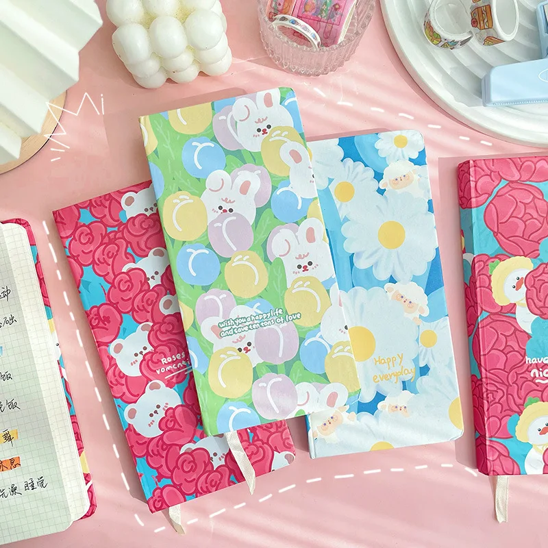 

Vintage week book high-value ins hand book cute super cute student hand book grid book little fairy notebook