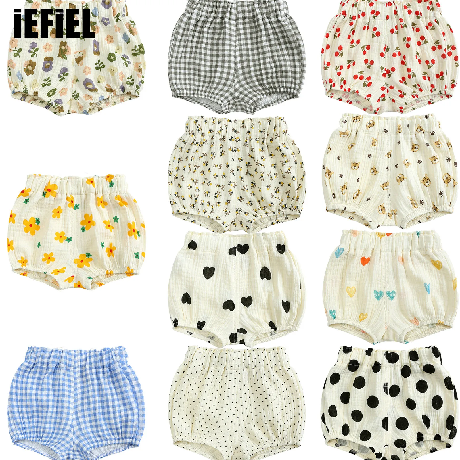 

Kids Baby Boys Girls Cute Printed Bloomers Unisex Casual Elastic Waistband Shorts Diaper Cover