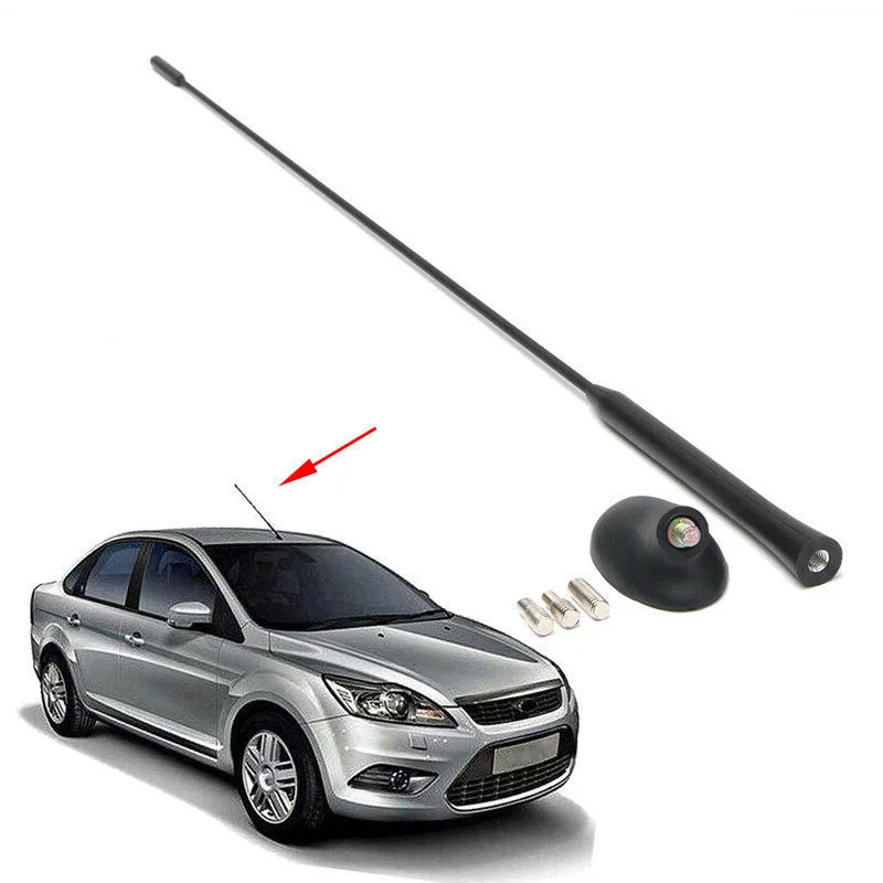 

New AM/FM Car Radio Roof Antenna Aerials Mast + Base Kit For Ford For Focus Models 2000-2007 XS8Z-18919-AA XS8Z18919AA