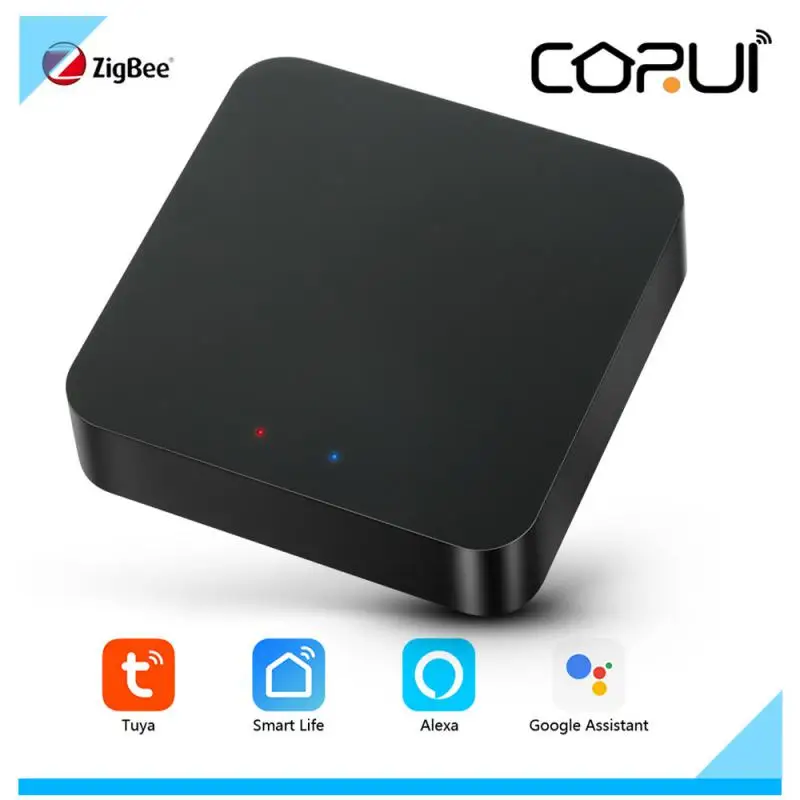 

Умный беспроводной шлюз CORUI Tuya Zigbee, хаб для умного дома, работает с Alexa Google через дистанционное управление через приложение Smart Life