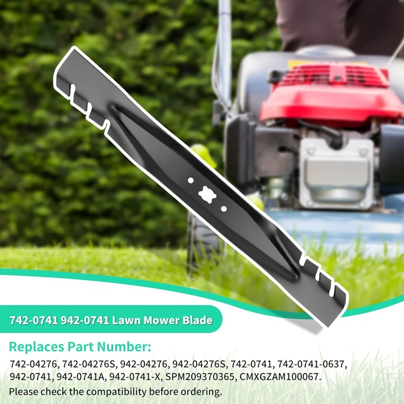 942-0741A Мульчужное лезвие для 21-дюймовой деки косилки 742-0741A совместимое с Troy-Bilt MTD Cub