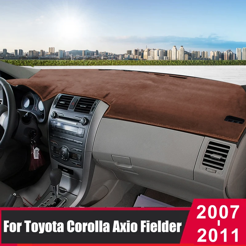 

Для Toyota Corolla Axio Fielder 2007 2008 2009 2010 2011 крышка приборной панели автомобиля коврик приборная панель Солнцезащитная накладка ковры аксессуары
