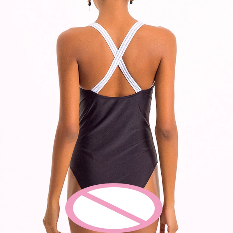 

Женские цельные купальники, облегающий модный удобный купальный костюм с перекрестной спиной, женские цельные купальники для летнего плав...