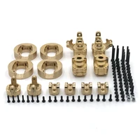 metal upgrade counterweight steering cup tie rod holder rear cup brass 5 piece set for 110 yk4102 yk4103 yk4082 rc car parts