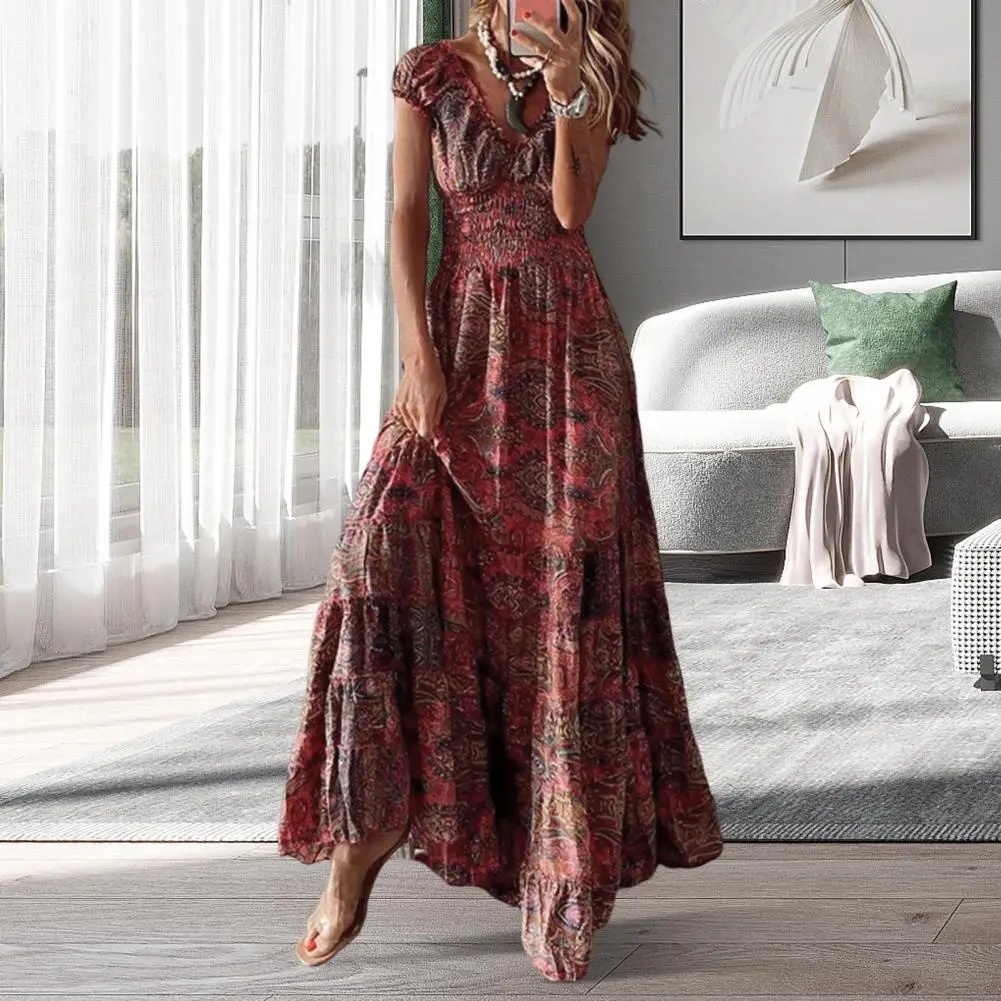 Винтажные женские платья богемное платье цыганское Повседневное на бретельках с