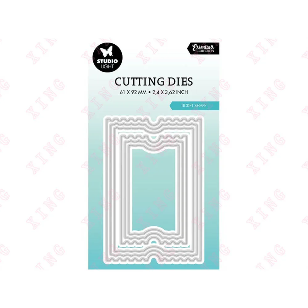 

Metal Cutting Dies Diy Scrapbook Decoration Embossing Cut Die 2022 Handmade Craft Blade Punch Template Ticket Nested Shape Molds