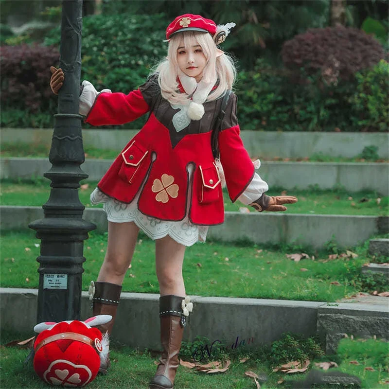 Klee Косплей Детский Костюм Аниме игра genshinimpact косплей для ребенка девочки платье