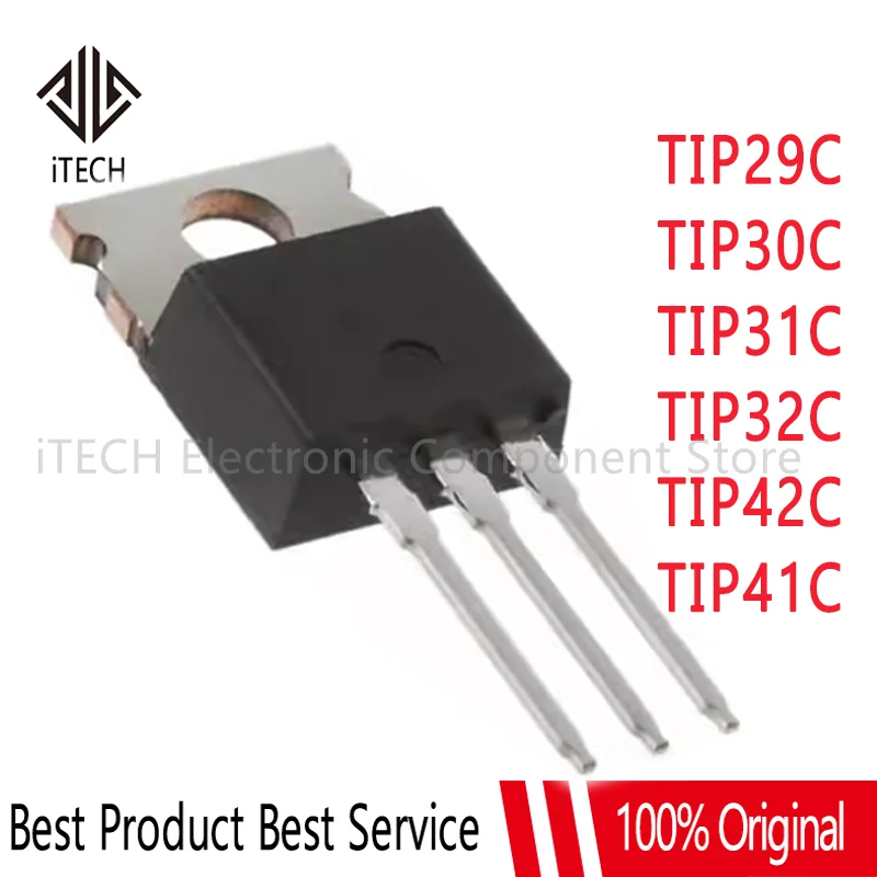 

5PCS TIP31C TIP32C TIP41C TIP42C TO-220 TO220 TIP31 TIP32 TIP41 TIP42 TIP29C TIP30C PNP power transistor in-line triode