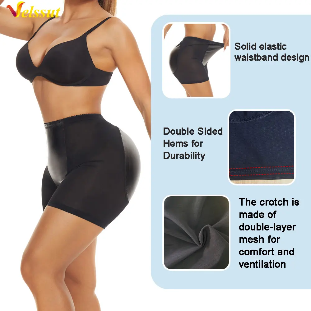 Velssut Butt Lifter Shapewear Panties Women Hip Enhancer with Pads Buttocks Body Shaper Sexy Hip Shapewear Padded Underwear