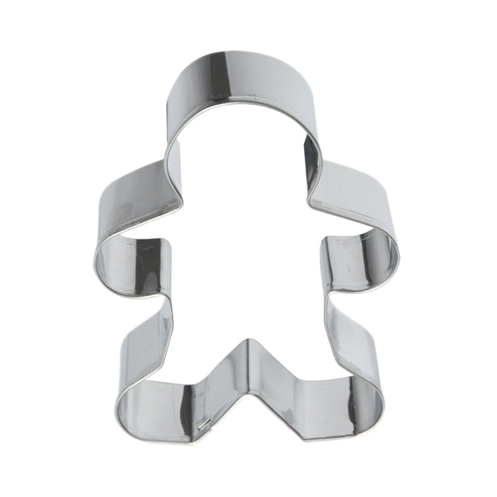 

10/14pcs Stainless Steel Christmas Cookie Cutters Gingerbread House Man Christmas Tree Baking Cake Biscuit Fondant Mold