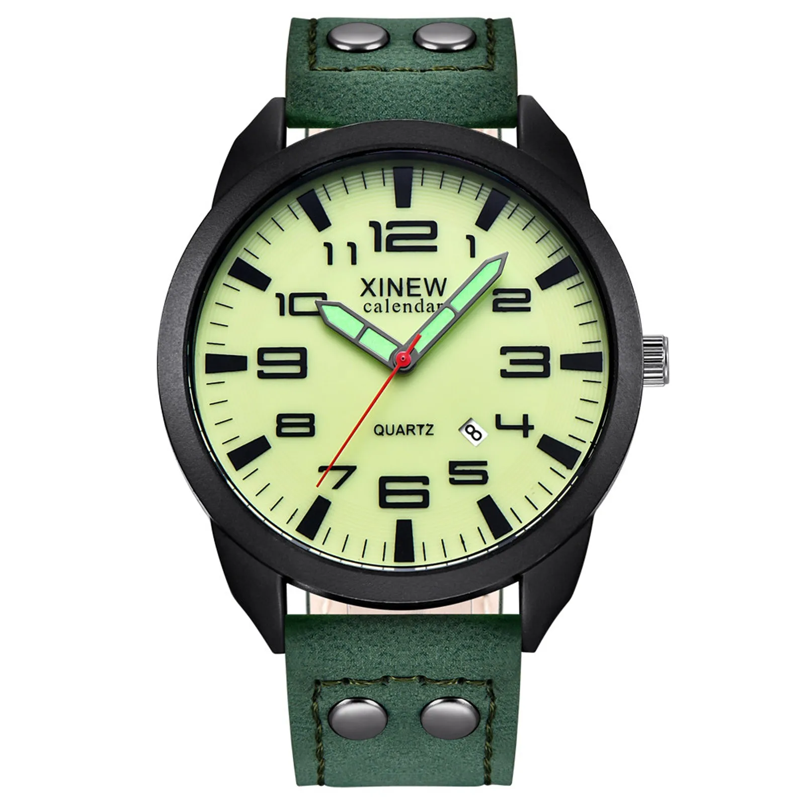 

Vintage Men Watches Luxury Brand Leather Strap Simple Calendar Luminous Dial Outdoor Men Quartz Watch relogio masculino часы