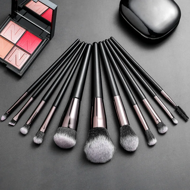 

11PCS Makeup Brushes Set Face Foundation Powder Eye Shadow Eyebrow Highlight Kabuki Blending Brush Beauty Cosmetic Tools