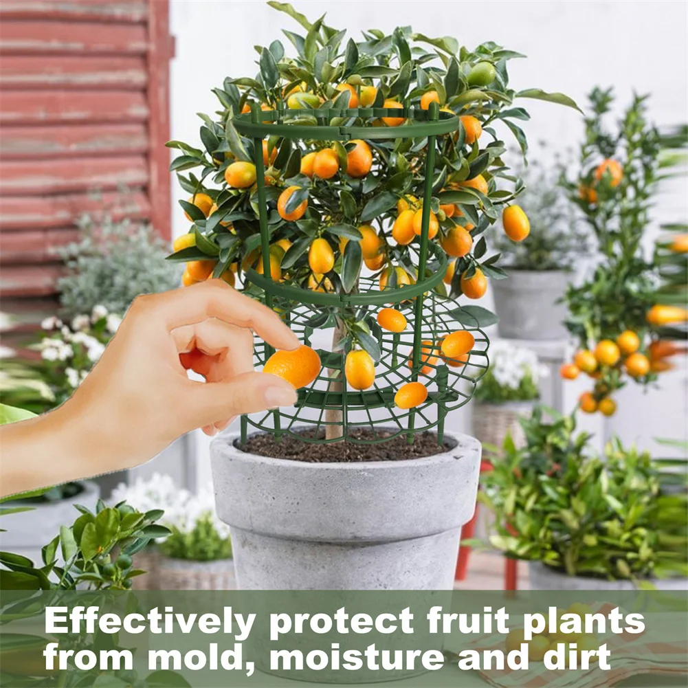 

1set Plant Fruit And Vegetable Bracket Flower Stand Fixed Shape Support Pile Guide Rail Splay Buckle Plant Growth Accessories