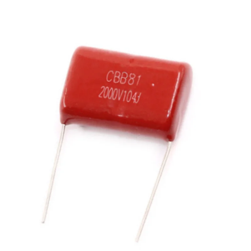 

5pcs/lot 0.1uF 2000V 2KV CBB CBB81 104 100NF 2000V104J Polypropylene film capacitor pitch 25mm CBB81 New In Stock