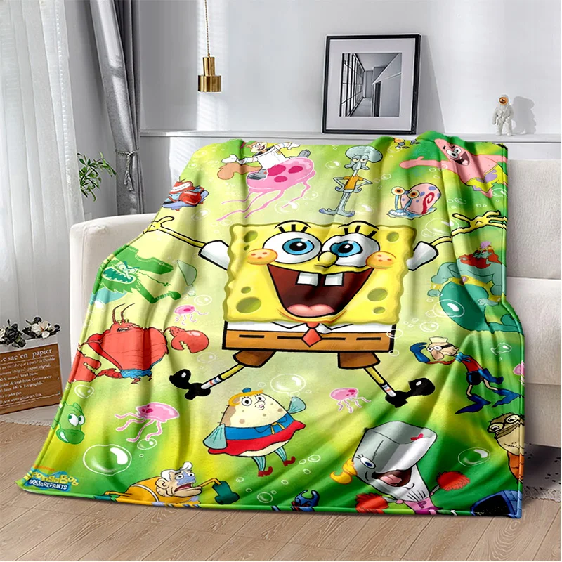 

S-Губка Боб мультфильм Патрик звезда мягкое плюшевое одеяло, фланелевое одеяло плед для гостиной спальни кровати дивана покрывало для детей