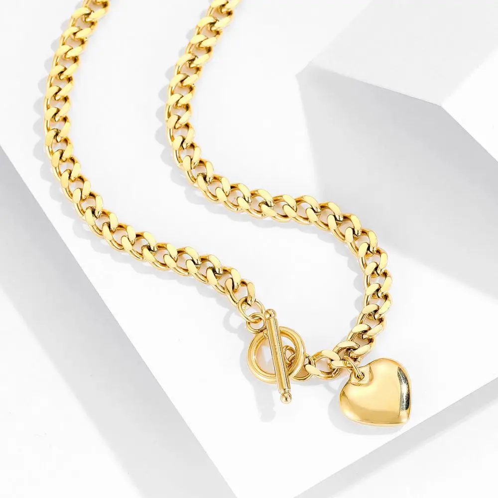 Женское колье-чокер из нержавеющей стали с пряжкой в стиле панк |