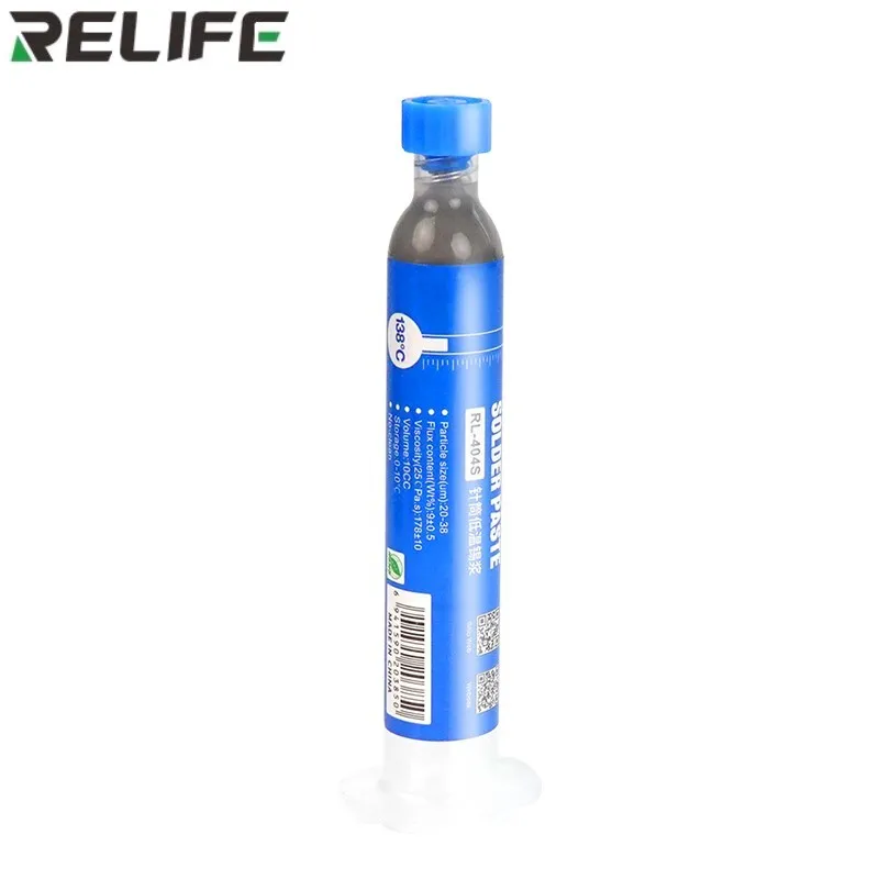 Фото Паяльная Оловянная паста RELIFE 10 куб. См 183 ℃ свинец 138 ℃ 227 ℃ бессвинцовый шприц флюс светодиодный пайки печатных плат ЦП СВЕТОДИОД SMD BGA ремонт сварочная паста №3