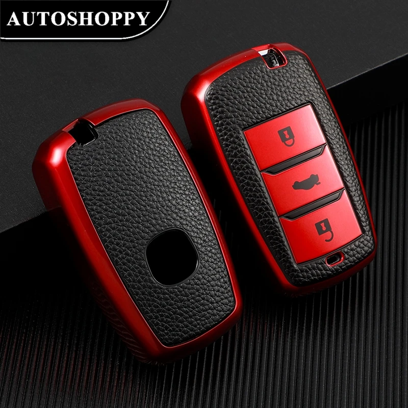 

Fashion Leather Car Key Case Cover for Changan Cs35plus Cs35 Cs15 Cs75 Cs95 Cx20 Cs1 Cv1 Alsvin V7 Raeton 2018 Cs55 Cx70 Shell