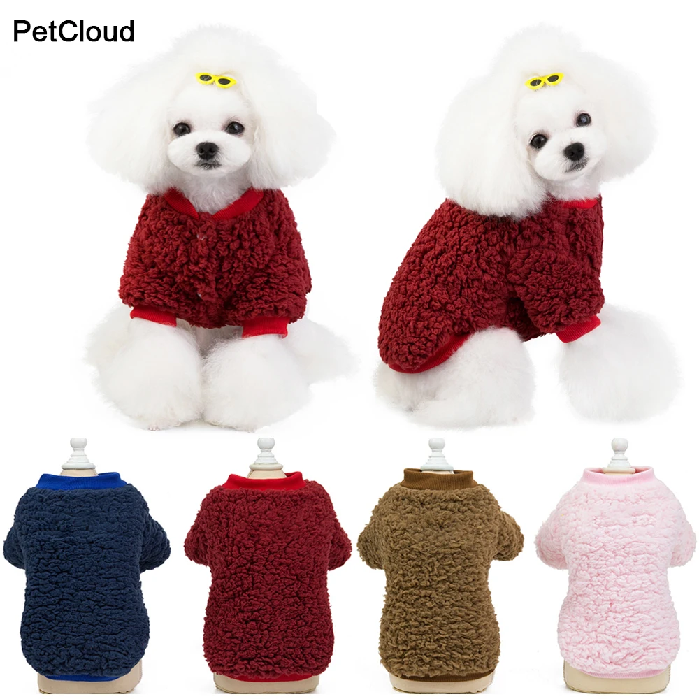 

Warm Clothes For Pets Thickened Flannel Dogs Clothes Autumn and Winter Two Legged Sweater For Cats and Puppy Chihuahua Costume