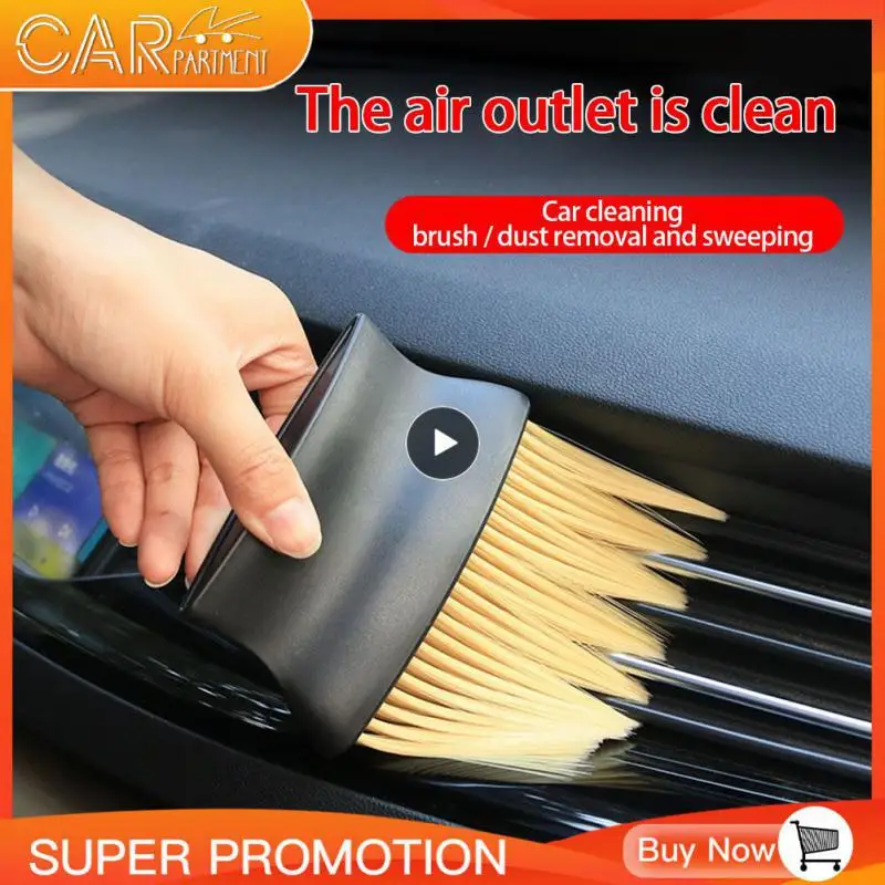 

Easy To Remove Dust Dust Removal And Soft Hair Cleaning Tool Dual-use For Home And Car Practical Interior Cleaning Details Brush