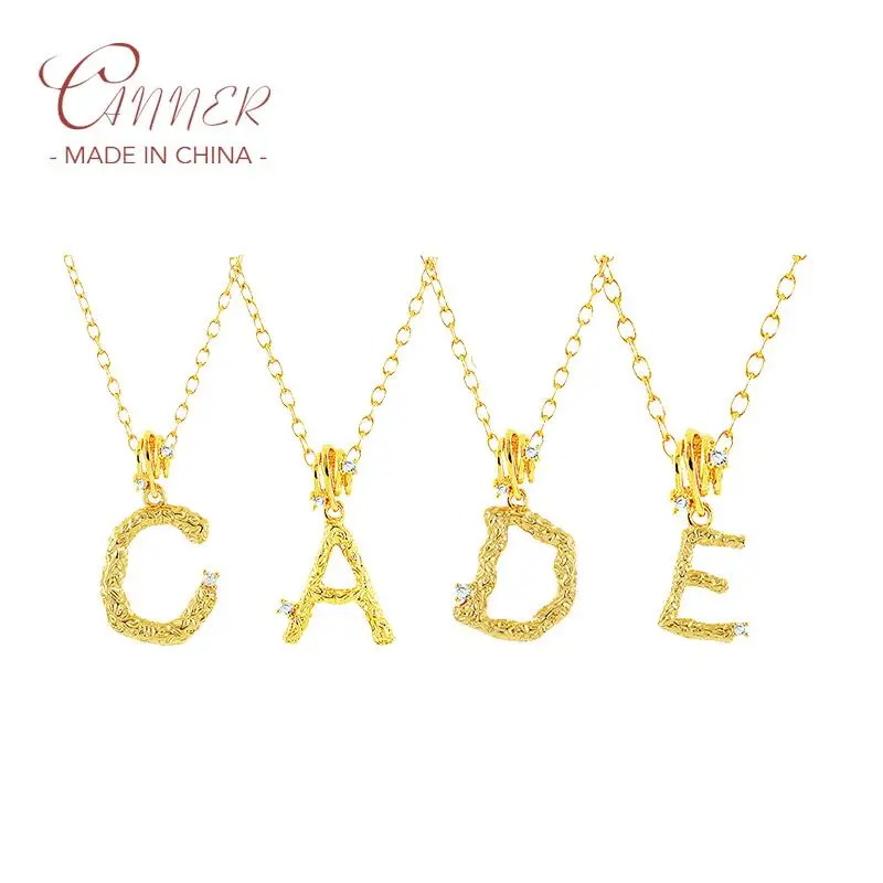 

Женское Ожерелье CANNER из стерлингового серебра 925 пробы с искусственными буквами