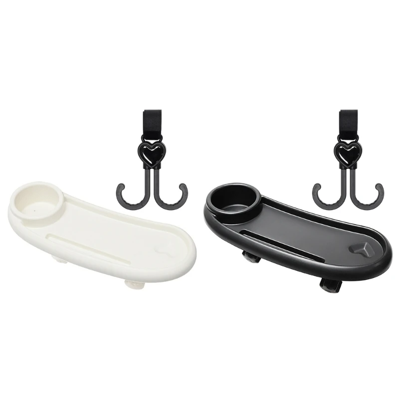 

Universal Stroller Tray with Hooks Cup Holder Stroller Tray Attachment