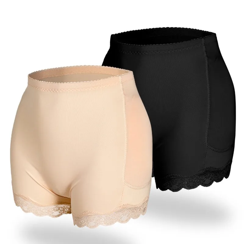 

Women's padded push-up hip lifter shaping fake buttocks buttocks pad invisible lace panties underwear sexy plastic hip pants
