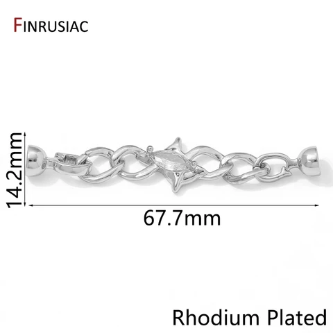 Застежки-крючки FINRUSIAC латунные позолоченные 14K