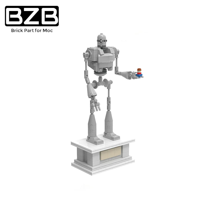 Гигантский стальной робот BZB MOC модель украшение для дома детей мальчиков сделай