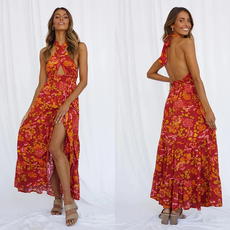 2024 весна/лето новое женское сексуальное праздничное платье на шнуровке с