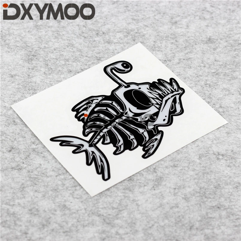 Стайлинг автомобиля фонарь для рыбалки скелет череп кросс-кости окно гитара