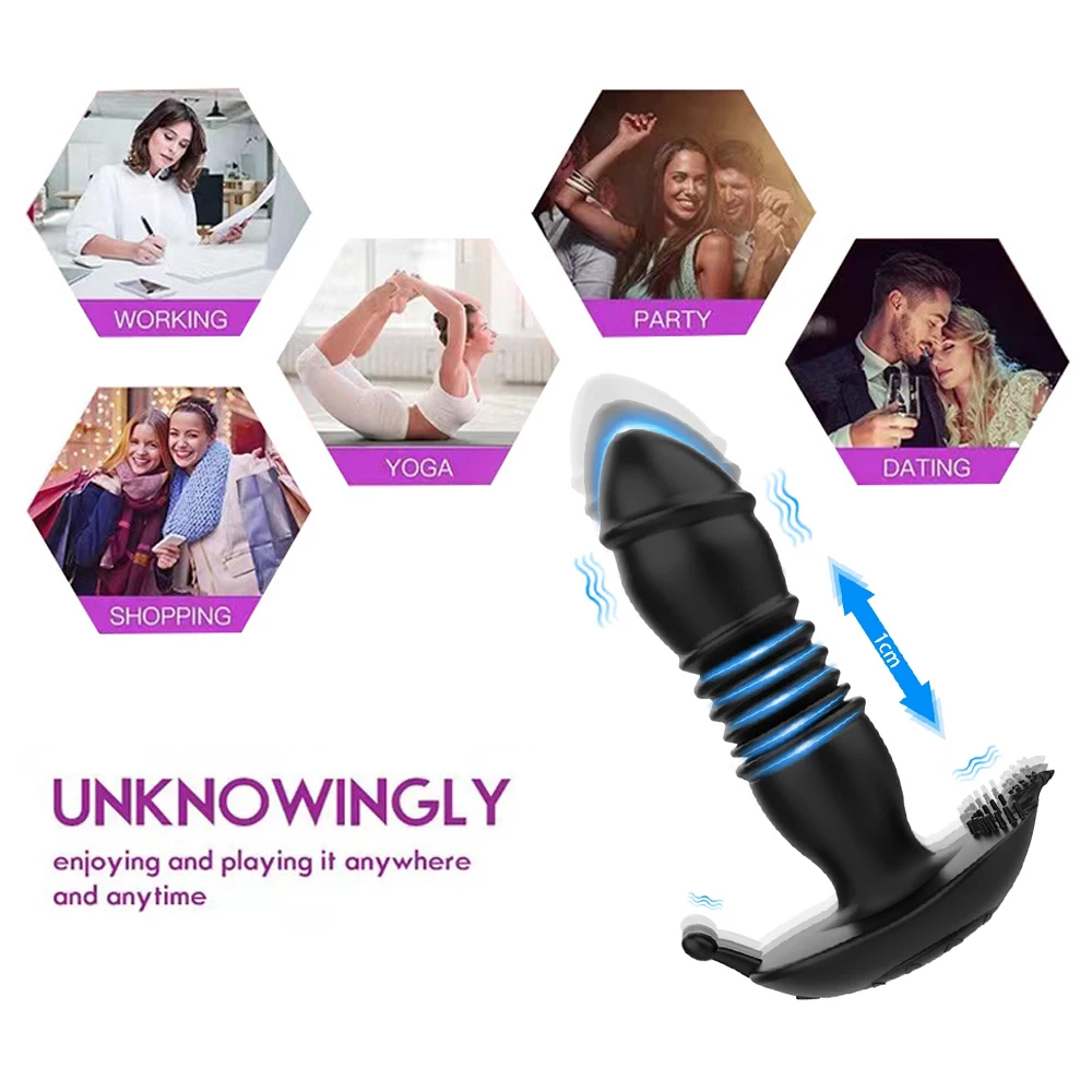 Фаллоимитатор с поддержкой Bluetooth вибратор большая Анальная пробка Анальный