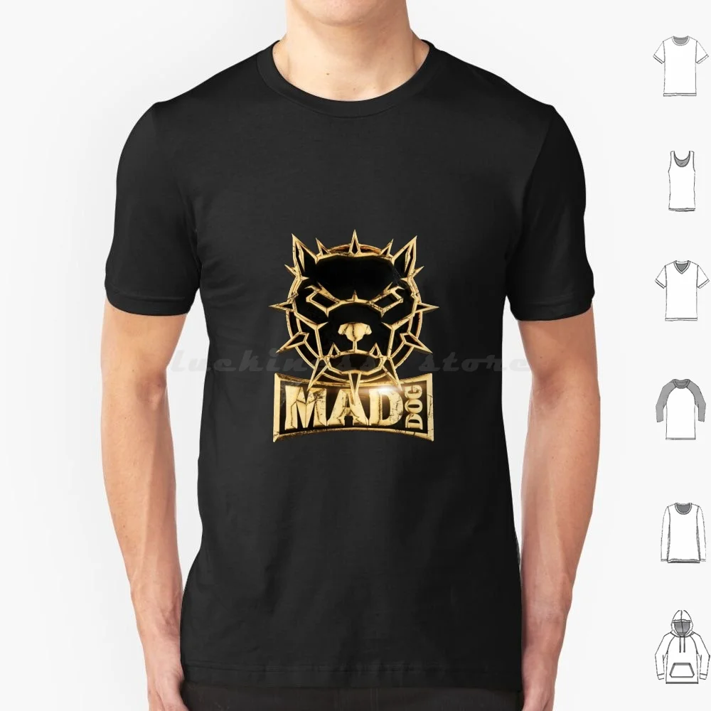 Футболка с надписью «Mad Dog» для мужчин и женщин, детей, 6Xl