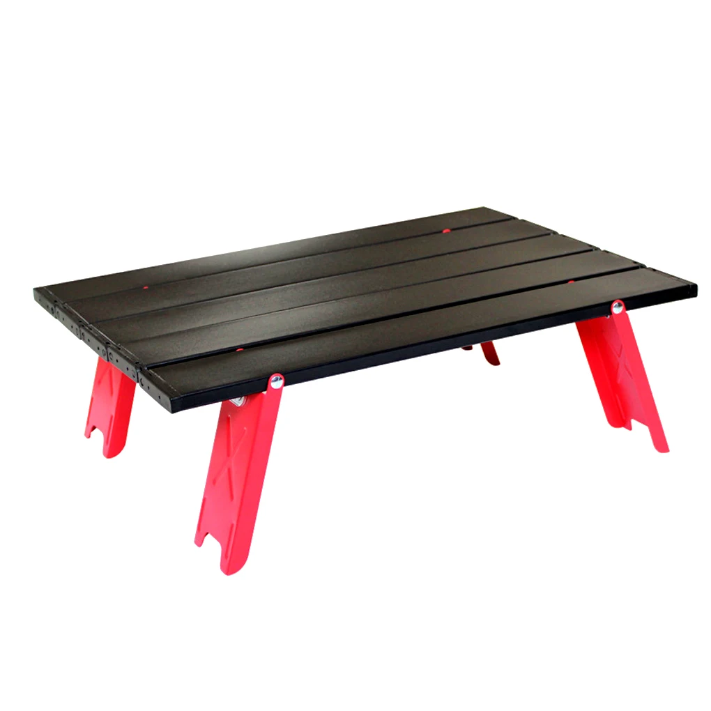 

Camping Mini Foldable Table Ultralight Aluminum Alloy Anti-rust Washable Outdoor Table for Travel Picnic Barbecue Computer Desk