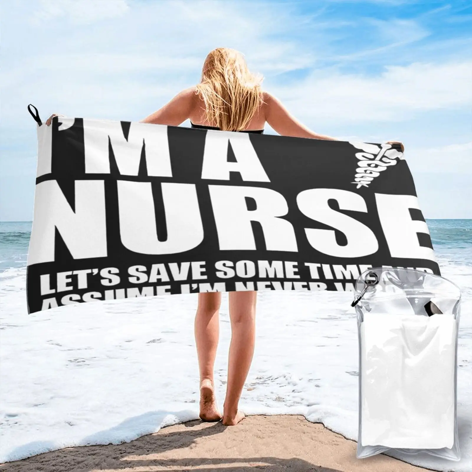 

2020 Style Im A Nurse Nerd Beach Towel Sauna Kitchen Towels Sea Beach Towel Kitchen Towels Large Beach Towel Bathroom Products