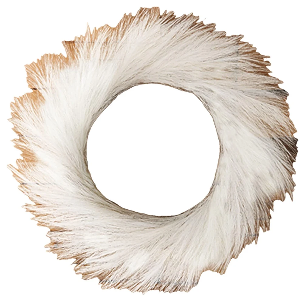 

Faux Pampas Grass Wreath for Christmas Decor - 24Inch Fall Wreath with 11Inch Inner Ring, Farmhouse Wreath(White)