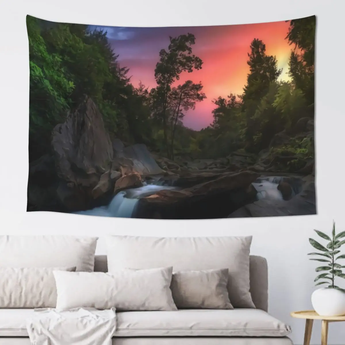 

Поддержка сделанных на заказ Красивых гобелен лес художественные Декорации для дома для подарков