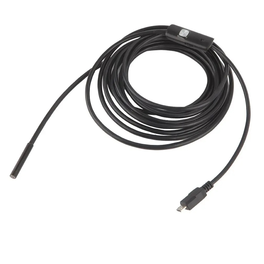 

5.5mm Lens 1m/1.5m/2m/3.5/5m/10mcable USB Endoscope 6LED Waterproof Mini USB Inspection Car Endoscope for Android Phones PC IP67