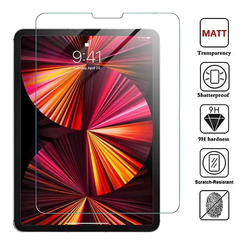

Anti-Scratch Tempered Film Glass For iPad Pro 11 2021 2020 2018 Screen Protector