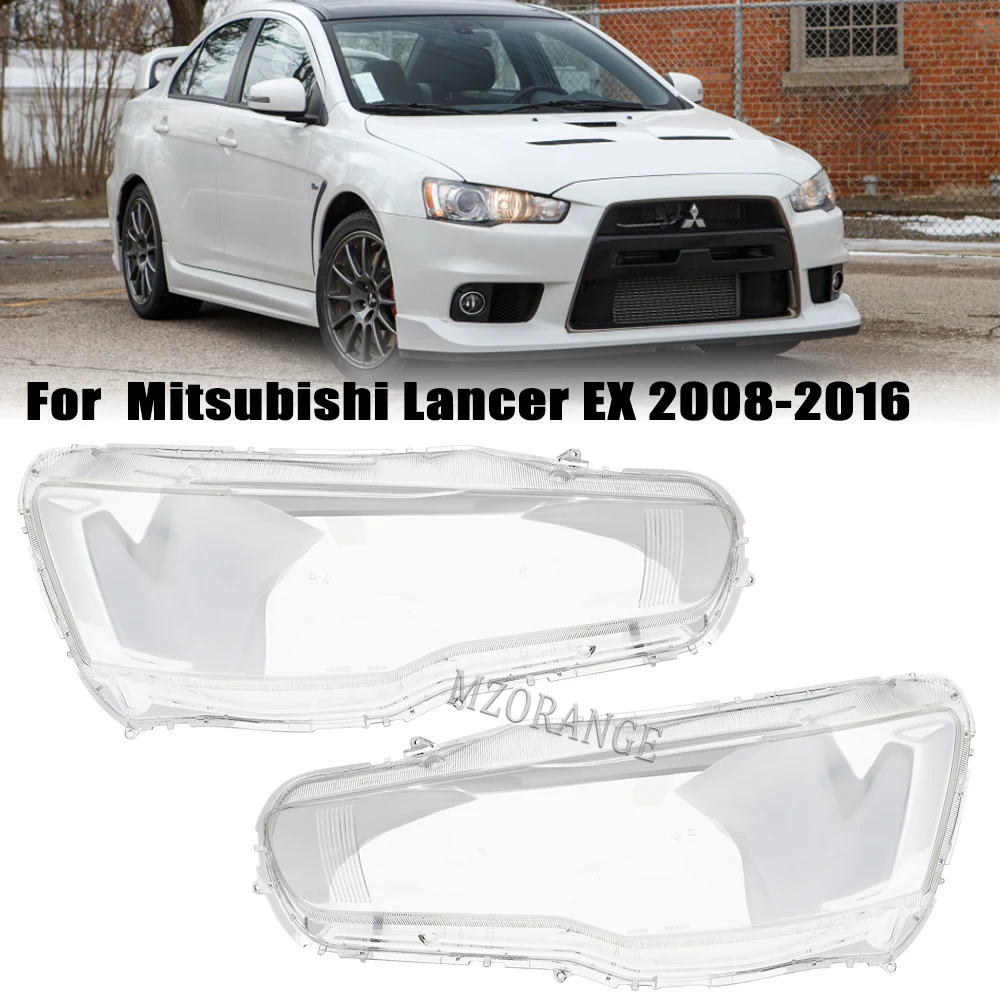 Car Front Headlight Cover For Mitsubishi Lancer Ex 2008-2016 Headlamp Lens Cover Glass Lens Shell Car Accessories 1