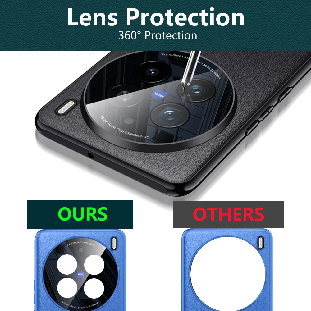 Чехол для VIVO X200 PRO/X200 роскошные чехлы из искусственной кожи жесткая