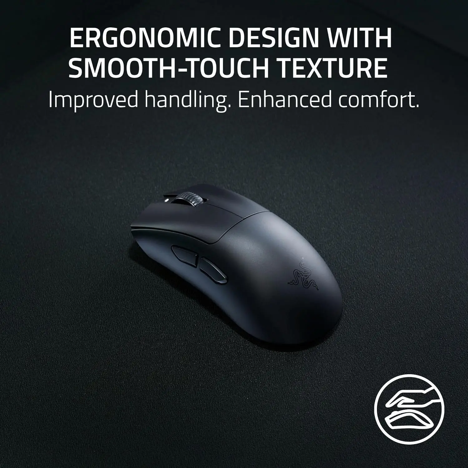 Фото Беспроводная игровая мышь DeathAdder V3 HyperSpeed, легкая (55 г), программируемая мышь Razer, мышь с длительным сроком службы №1