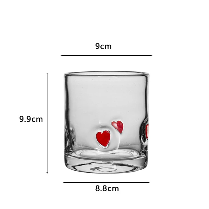 

Стеклянная кружка с рельефным рисунком бабочка, бантик