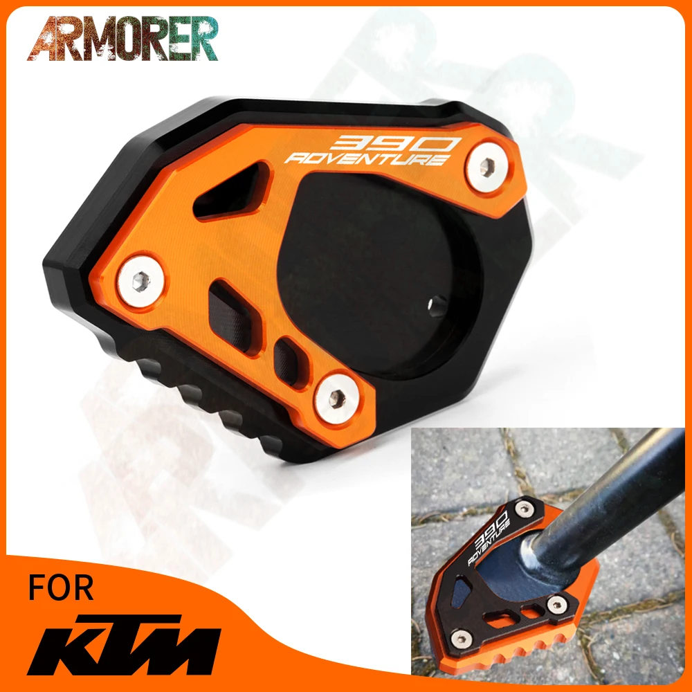

Motorcycle Accessories For KTM 390ADVENTURE 390 ADVENTURE 390ADV 390 ADV Kickstand Enlarger Support Plate Side Stand Pad - 2022