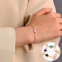 korean love bracelet womens fashion simple gold color bracelets girl jewelry valentines day best friends gift
