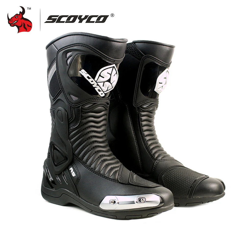 

SCOYCO Motorcycle Riding Protective Boots Anti-skid And Wear-resistant Motorcycle Boots Anti-drop Windproof Men's Boots