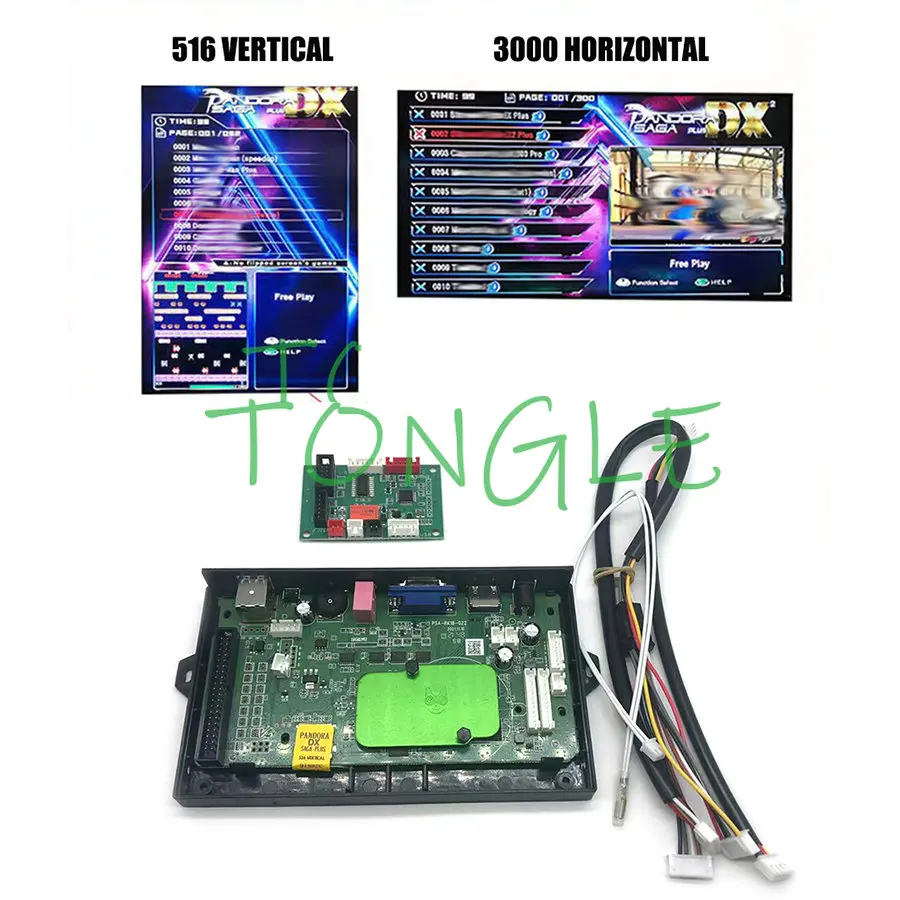 Pandora Box DX Special Family Version 516 + 3000 In 1 Arcade Game Board Vga HD Can Add FBA MAME PS1 SFC SNES FC MD 3d Tekken