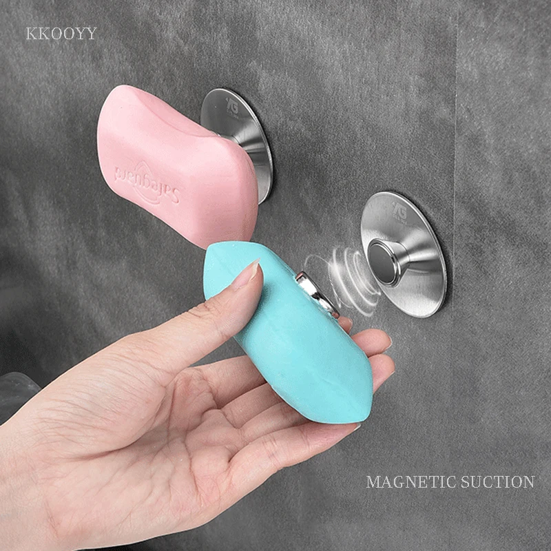 

Creative Magnetic Suction Soap Rack Bathroom Toilet Drain Wall Hanging Soap Box Suction Cup Storage Rack Magnetic Soap Rack